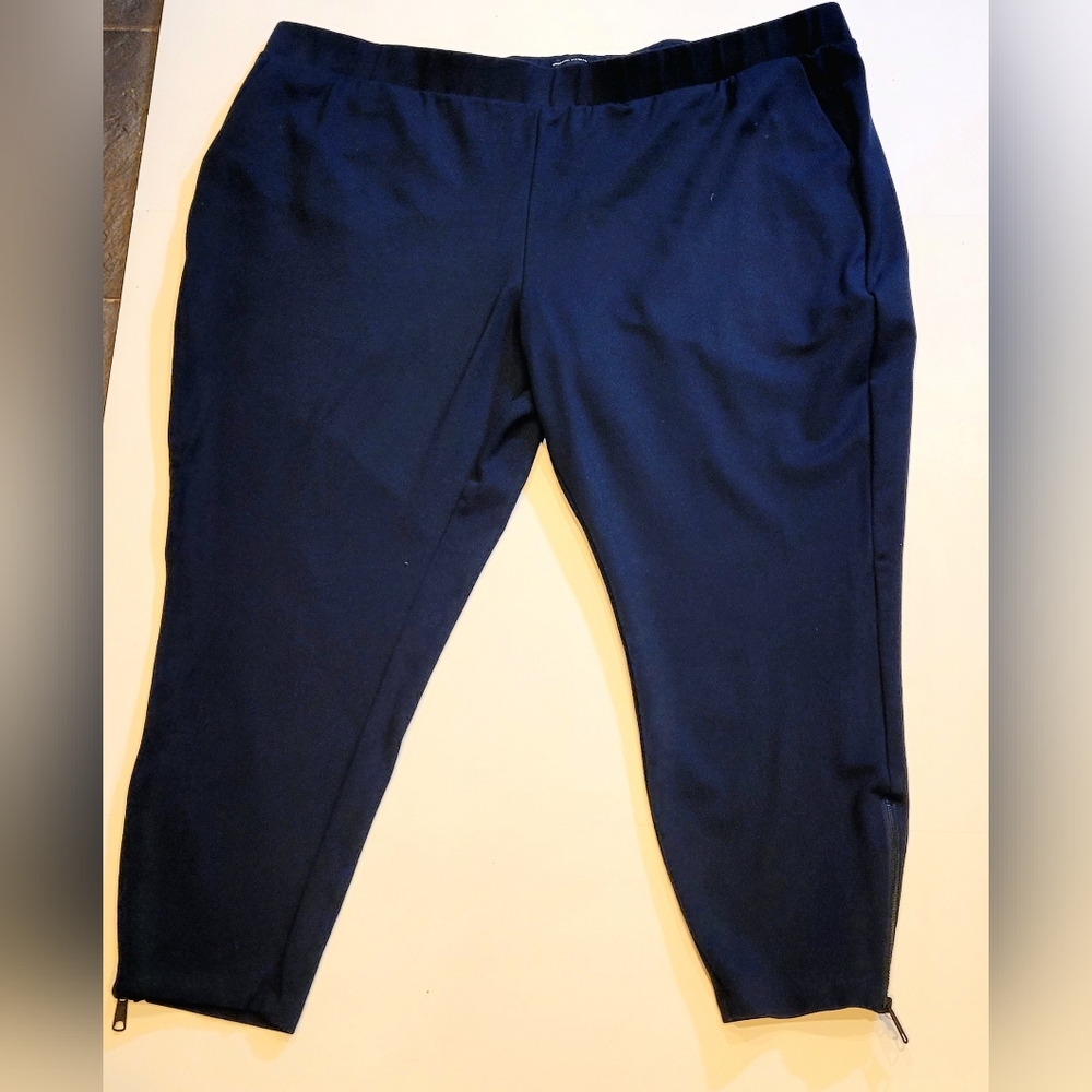 Universal Standard Moro Pocket Signature Ponte Pants in Navy US Size 2XL 30-32 - Picture 2 of 11